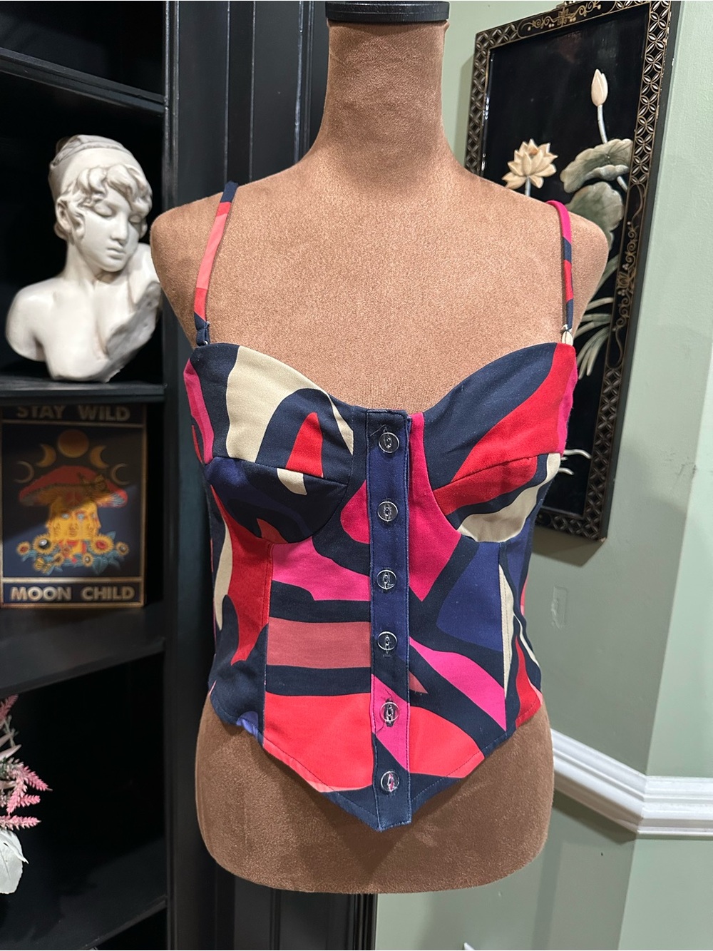 RESA Sienna Bustier Crop Tank Top – Size Small